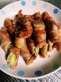 照り焼きアスパラガスの豚肉巻き-レシピのメイン写真