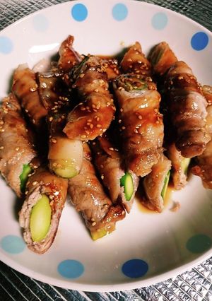 照り焼きアスパラガスの豚肉巻き-レシピのメイン写真