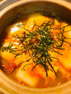 鍋の〆●キムチ鍋+チーもち-レシピのメイン写真