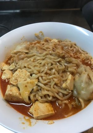 冷蔵庫の物ぶっ込み！スンドゥブラーメン？-レシピのメイン写真
