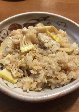 簡単！もっちり！圧力鍋で筍ごはん-レシピのメイン写真