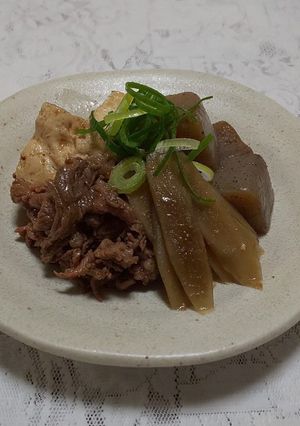 ゴボウが決め手の肉ゴボウ豆腐-レシピのメイン写真