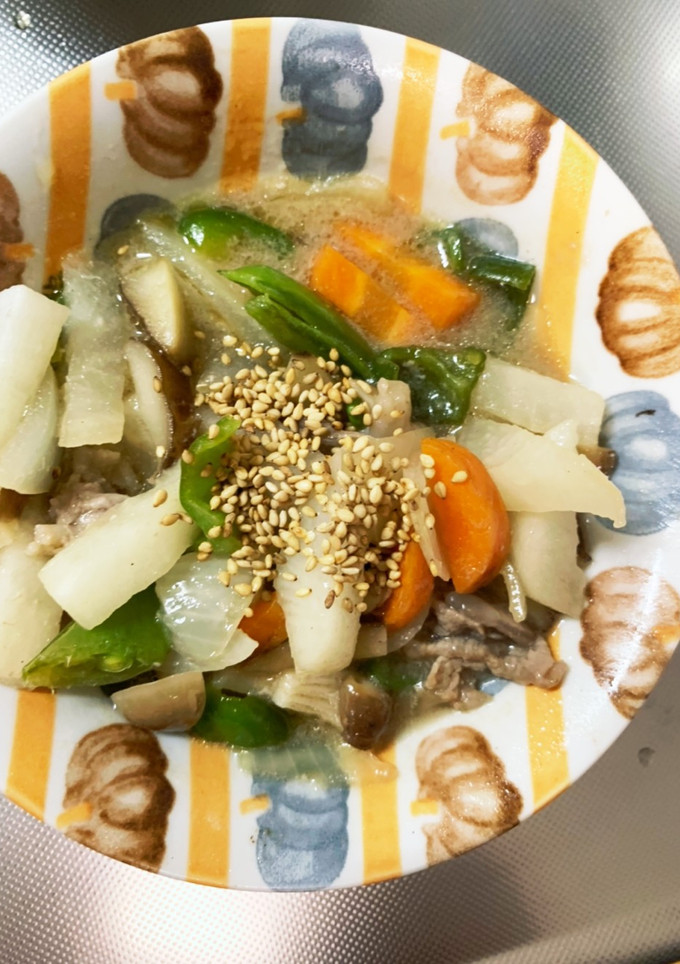 さっぱり和風あん炒味豚こま大根青椒肉絲風-レシピのメイン写真