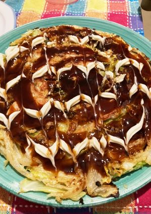 混ぜて焼くだけ　お好み焼き-レシピのメイン写真