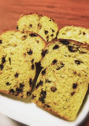 短時間◎チョコチップ抹茶食パン-レシピのメイン写真