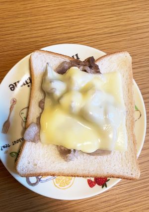 朝食♡ボリューム◎肉マヨチーズトースト♡-レシピのメイン写真