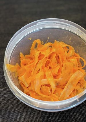 【常備菜】かつお節香る、ひらひらにんじん-レシピのメイン写真