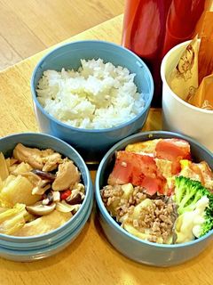 鶏と白菜の甘辛煮^_^ タロの弁当116-レシピのメイン写真