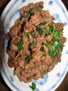 5分で完成!簡単牛バラ肉としょうがの炒め-レシピのメイン写真