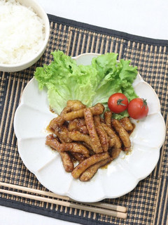ご飯が進む!揚げ豚ロースのピリ辛漬け-レシピのメイン写真