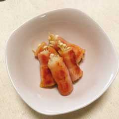 รูปของ お弁当にようじ不要えのきベーコン巻