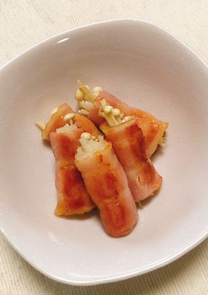 お弁当にようじ不要えのきベーコン巻-レシピのメイン写真