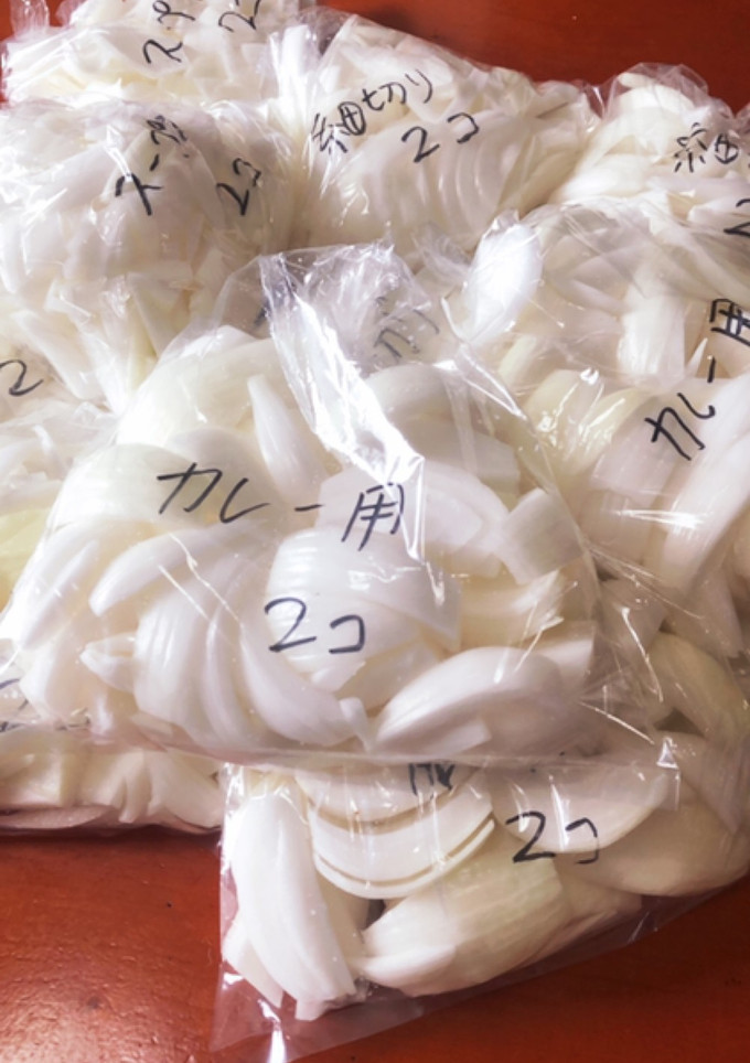新玉ねぎを冷凍保存！(大量)簡単調理用-レシピのメイン写真