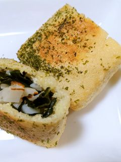 わかめ&ちくわ&チーズ揚げない磯辺揚げ風-レシピのメイン写真