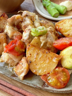 簡単♪新じゃが芋と鶏肉のチーズ焼き-レシピのメイン写真