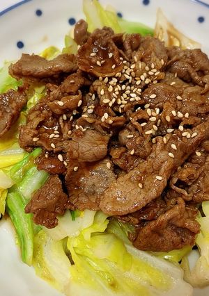春キャベツの牛肉のっけ盛り-レシピのメイン写真