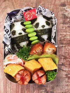 幼稚園 お弁当 可愛い パンダ おにぎり-レシピのメイン写真