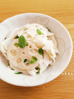 れんこんと新玉ねぎの木の芽サラダ-レシピのメイン写真