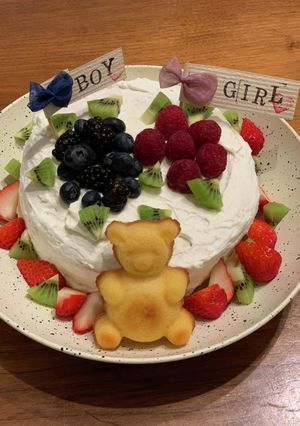 ジェンダーリビールケーキ-レシピのメイン写真