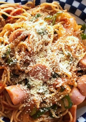 生トマトとケチャップで！手作りナポリタン-レシピのメイン写真