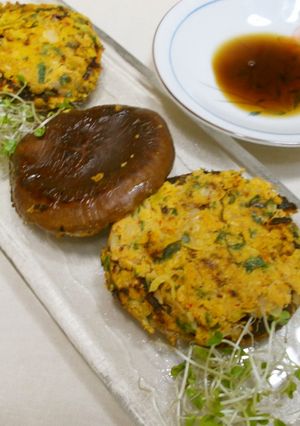 しいたけ丸ごとおからチヂミ-レシピのメイン写真