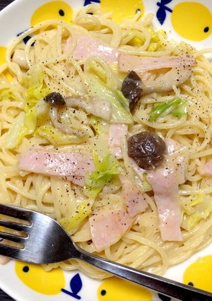 簡単♡キャベツのクリームパスタ-レシピのメイン写真