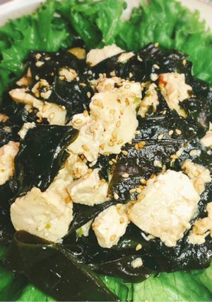 春が旬♪生わかめと豆腐の中華サラダ-レシピのメイン写真