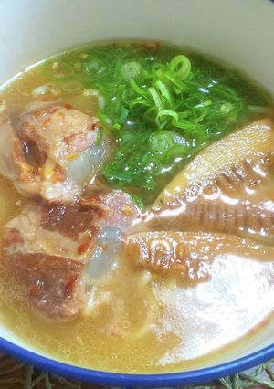 塩ラーメンで 豚バラ軟骨 沖縄そば-レシピのメイン写真