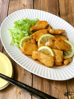 簡単♪鶏胸肉のはちみつレモン照り焼き-レシピのメイン写真