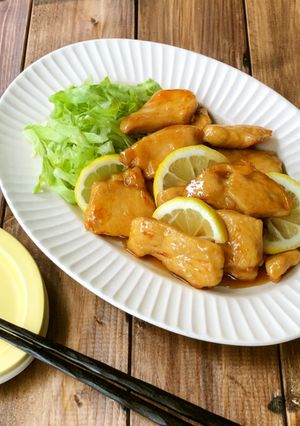 簡単♪鶏胸肉のはちみつレモン照り焼き-レシピのメイン写真