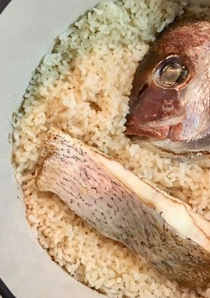バーミキュラで炊く簡単 鯛飯-レシピのメイン写真