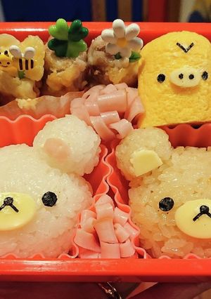 リラックマ&コリラックマおにぎり弁当！-レシピのメイン写真