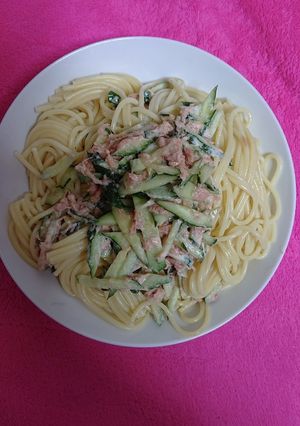 胡瓜ツナパスタ-レシピのメイン写真