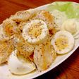 【簡単】鶏むね肉と茹で卵のマスタード和え