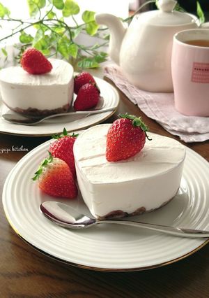 焼かないケーキ☆ふんわりレアチーズケーキ-レシピのメイン写真