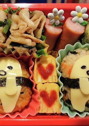 ぐでたまおにぎり弁当！-レシピのメイン写真