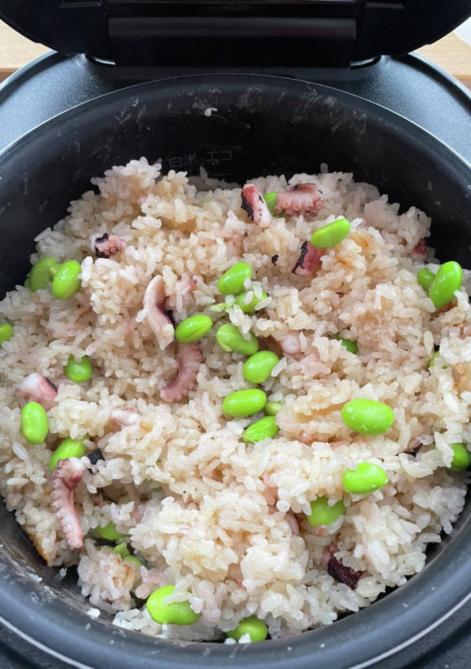 タコの炊き込みご飯！@白だしベース-レシピのメイン写真