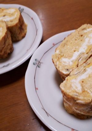 のりの佃煮で☆だし巻き卵-レシピのメイン写真