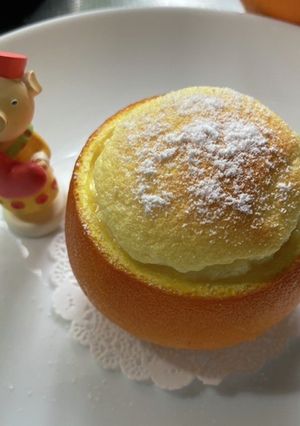 丸ごとオレンジスフレは二度美味しい！-レシピのメイン写真