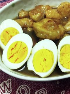 簡単メイン♪鶏とゆで卵の煮物-レシピのメイン写真