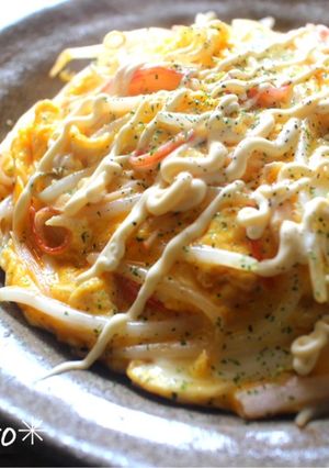 m節約☆もやしとカニカマの中華たまご丼-レシピのメイン写真