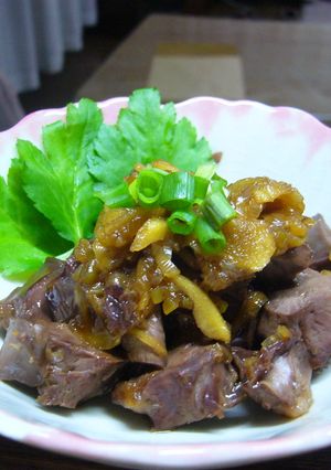 豚ハツ生姜煮-レシピのメイン写真