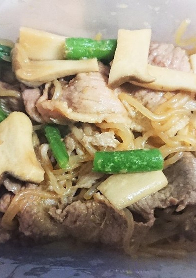 【作り置き】豚肉とエリンギの生姜煮-レシピのメイン写真