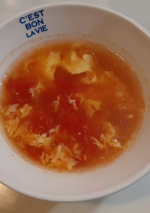 超簡単！ダシダでトマタマスープ-レシピのメイン写真