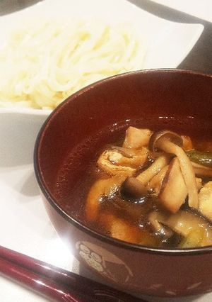 鶏ときのこの肉汁うどん-レシピのメイン写真