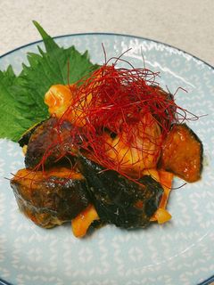 鶏もも肉とナスのピリ辛味噌炒め-レシピのメイン写真