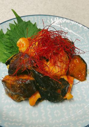 鶏もも肉とナスのピリ辛味噌炒め-レシピのメイン写真