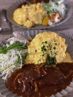 煮込みハンバーグ-レシピのメイン写真