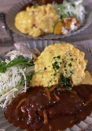 煮込みハンバーグ-レシピのメイン写真