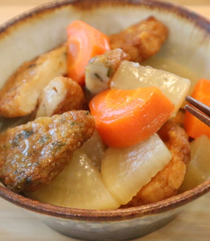 大根、にんじんとさつま揚げの煮物-レシピのメイン写真